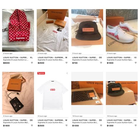 supreme x louis vuitton resell price|Supreme x Louis Vuitton: Shoes & More .